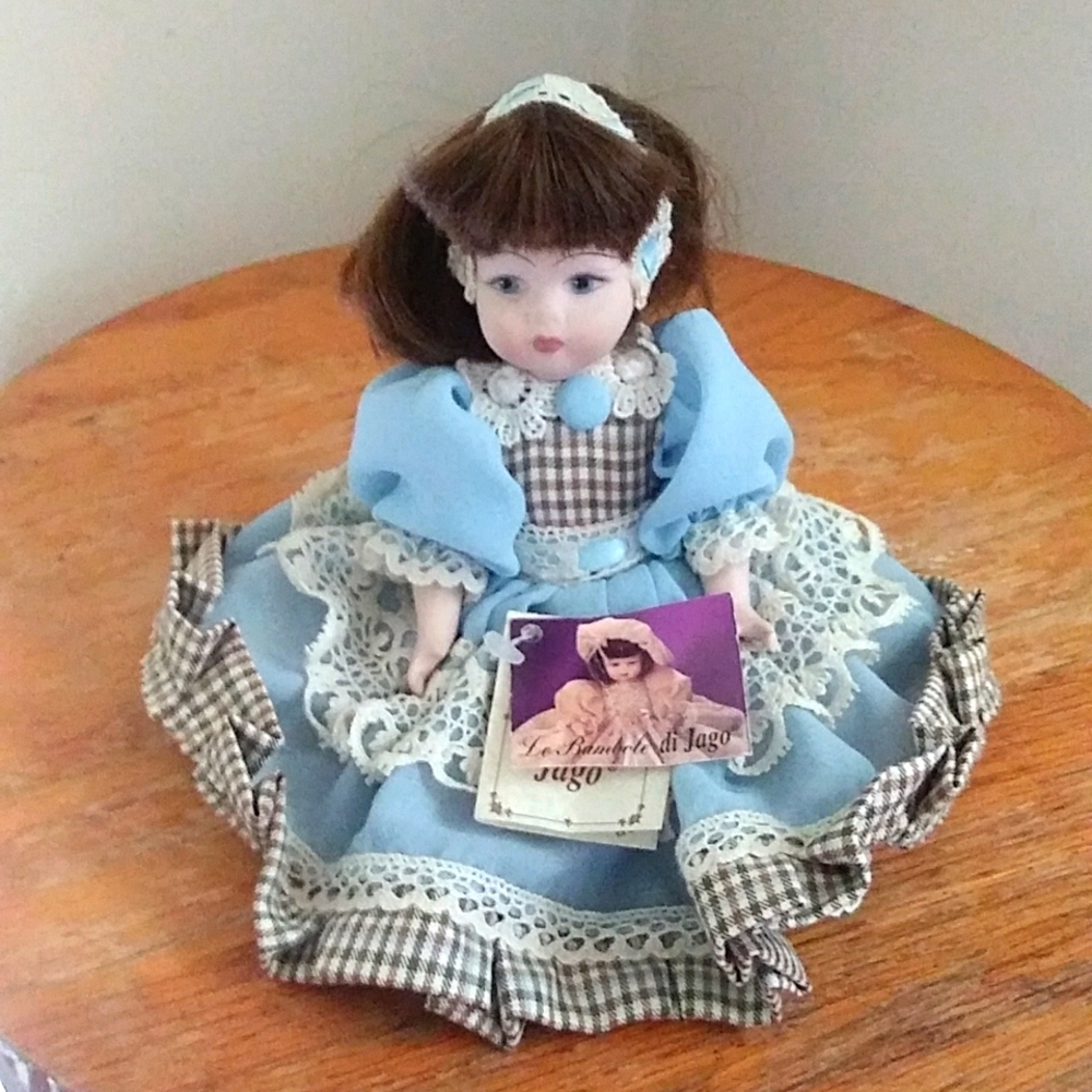 Handmade Italian Porcelain Doll VINTAGE